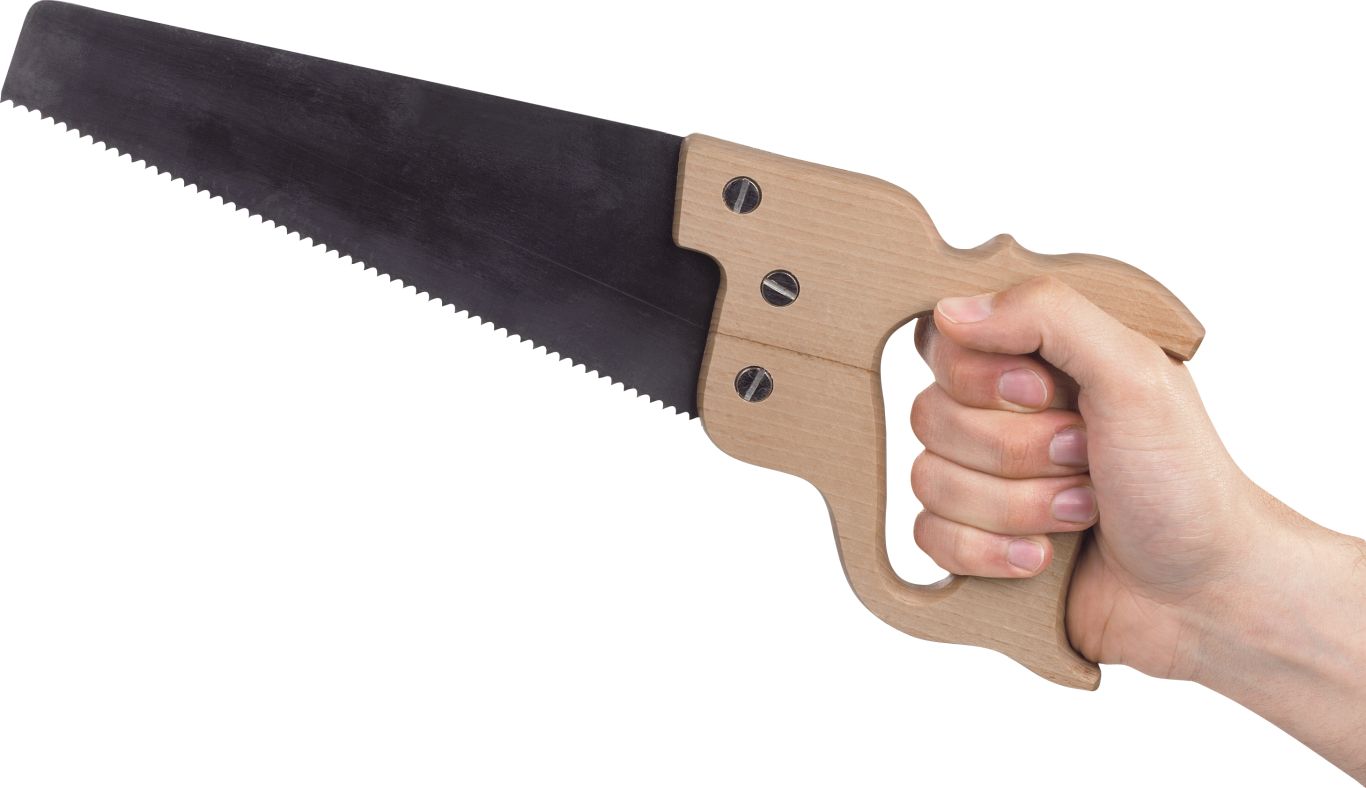 Hand saw in hand PNG image    图片编号:9560