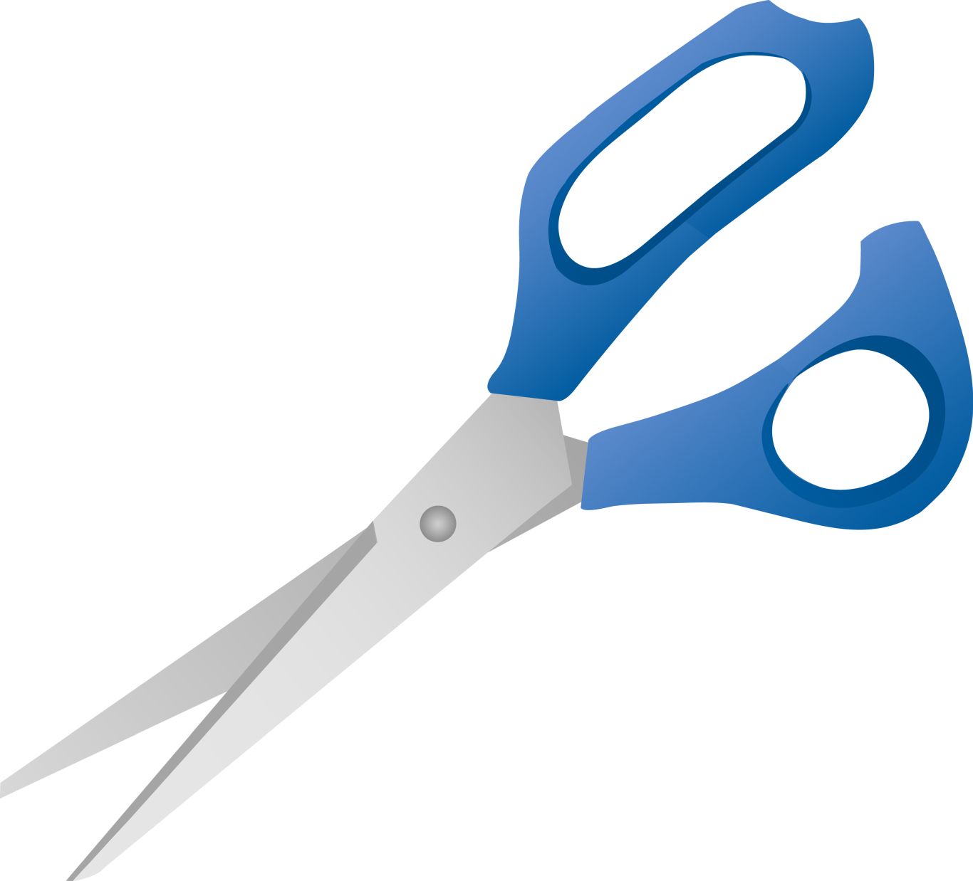 Blue scissors PNG image download    图片编号:4356