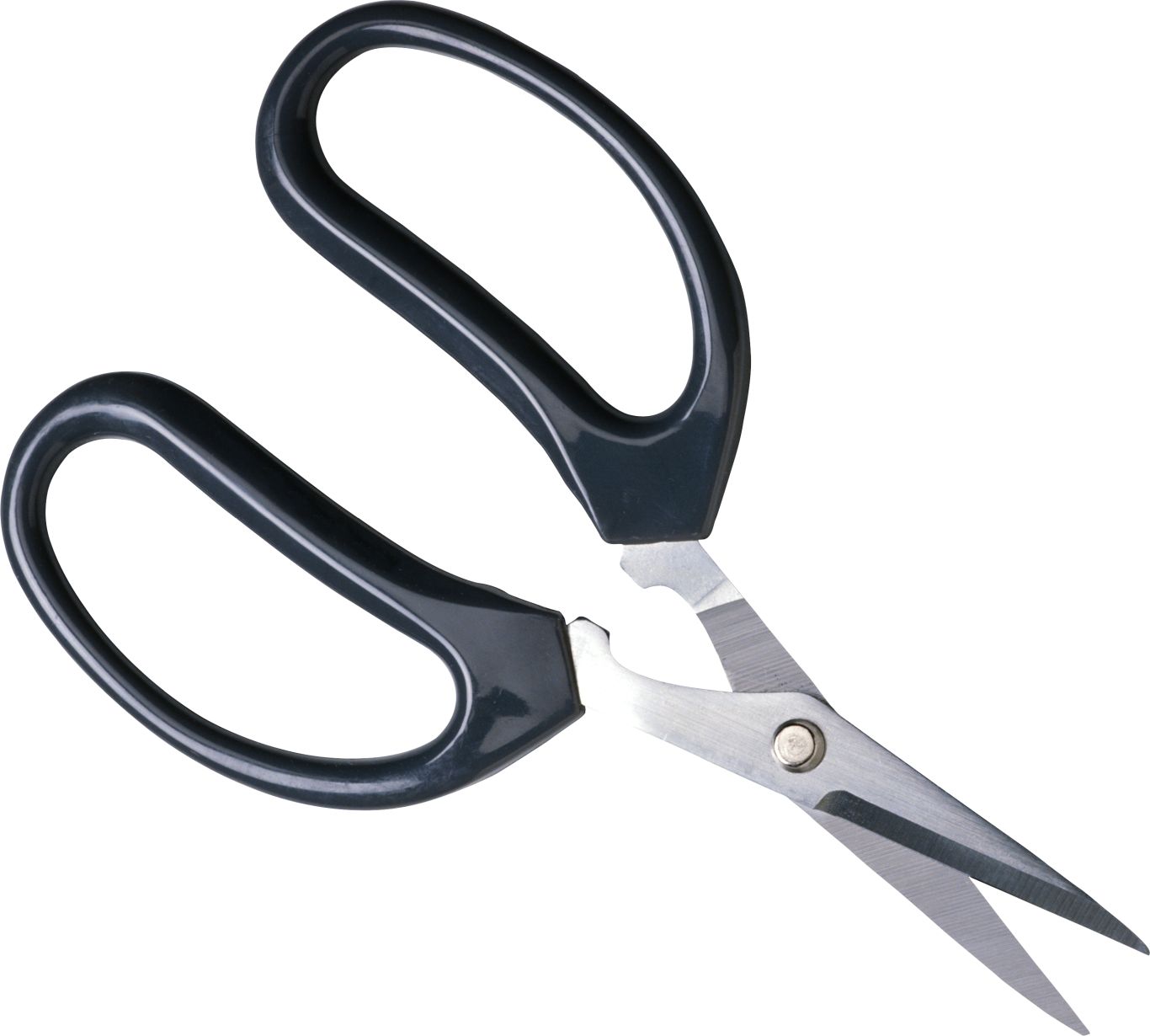 black scissors PNG image    图片编号:4359