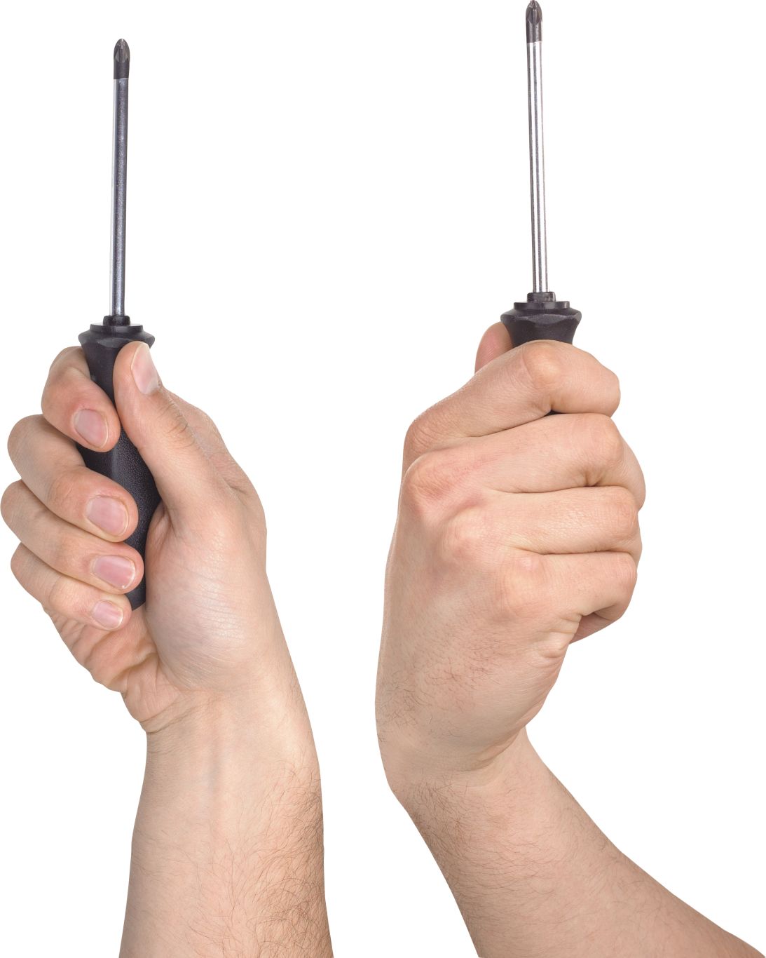 Screwdriver in hand PNG image    图片编号:9495
