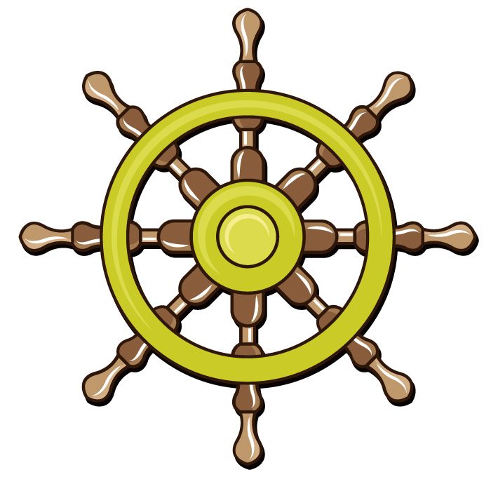 Ship's wheel, rudder PNG    图片编号:104112
