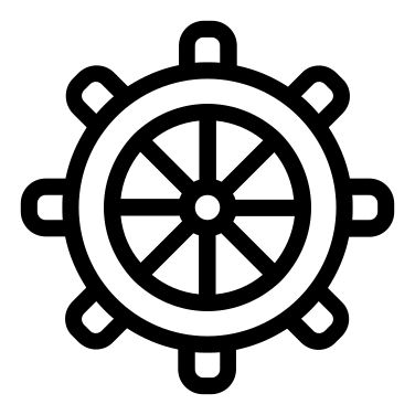 Ship's wheel, rudder PNG    图片编号:104133