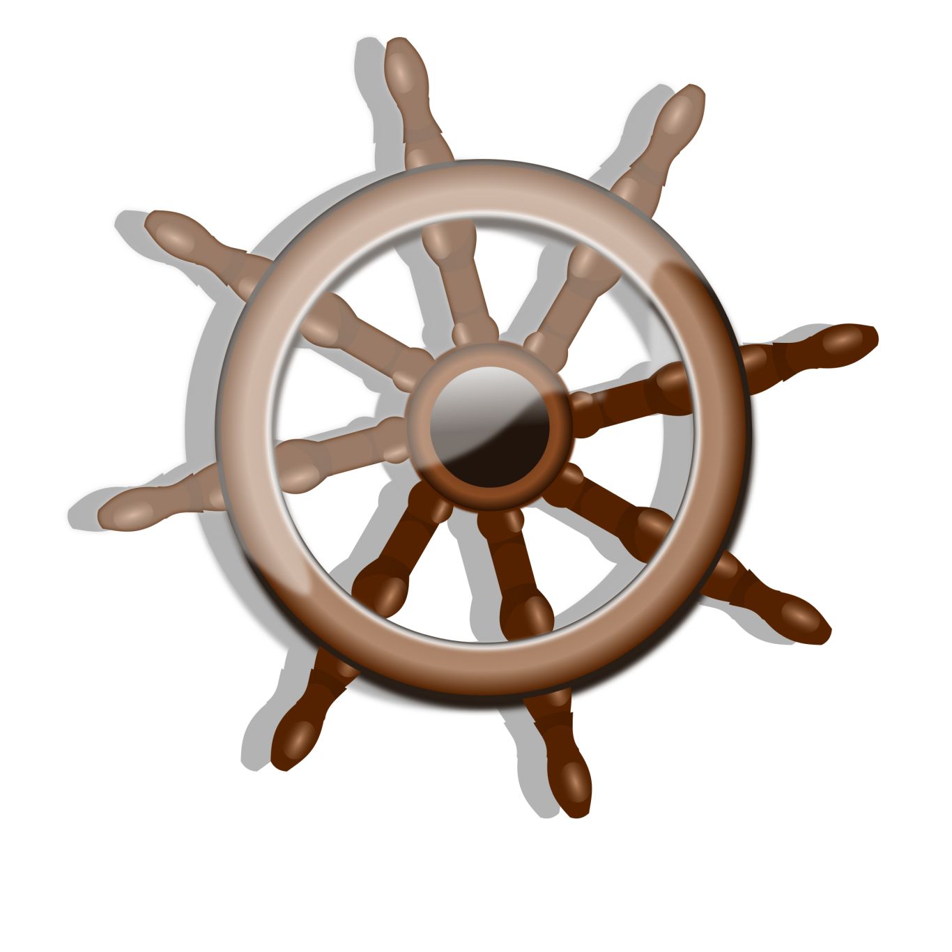 Ship's wheel, rudder PNG    图片编号:104136