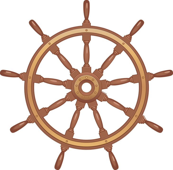 Ship's wheel, rudder PNG    图片编号:104137