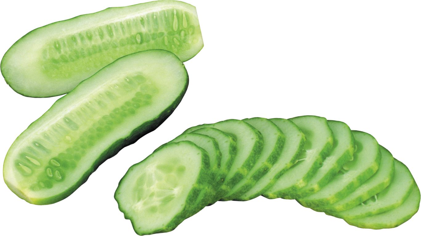 Sliced fresh cucumber PNG    图片编号:84296