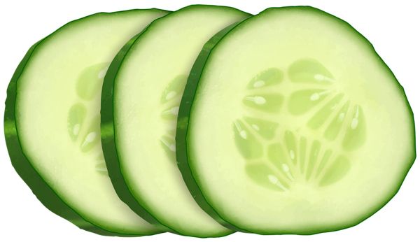 Slices of cucumber PNG    图片编号:84329