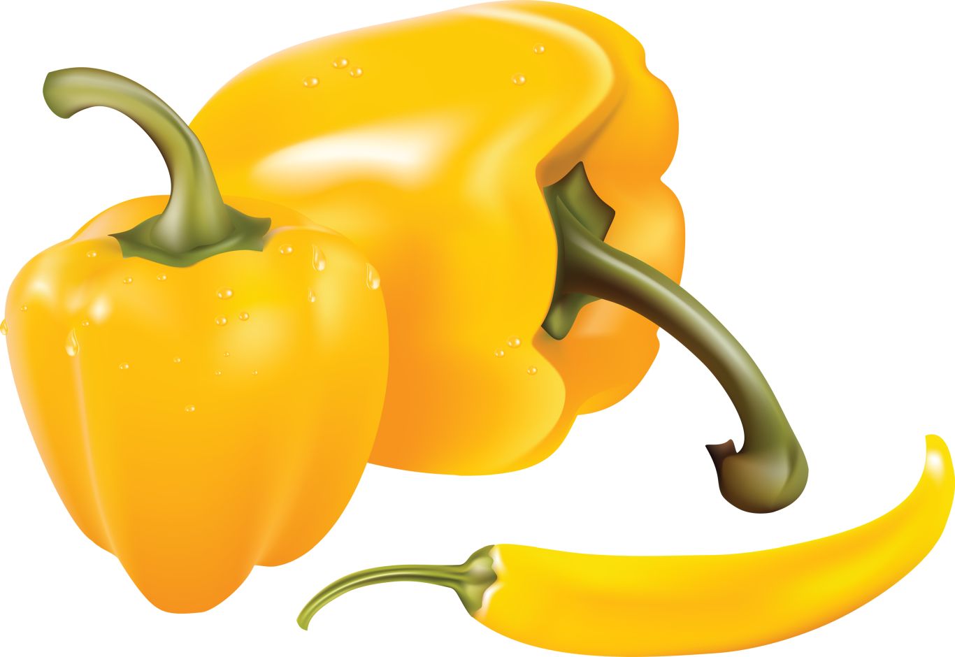 Yellow pepper PNG image    图片编号:3230