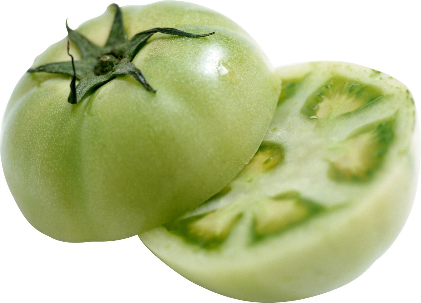 Green cutted tomato PNG    图片编号:12527