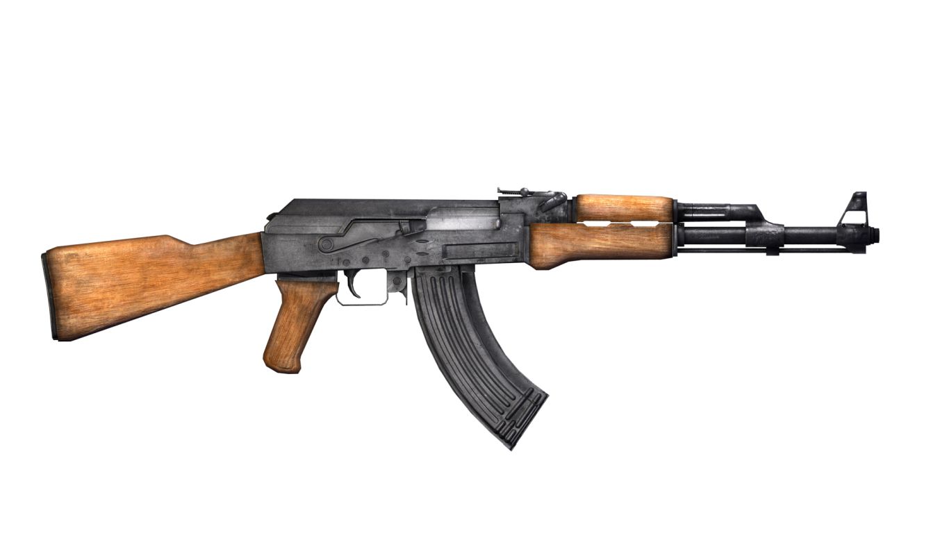 AKM, Kalash, russian assault rifle PNG    图片编号:1442
