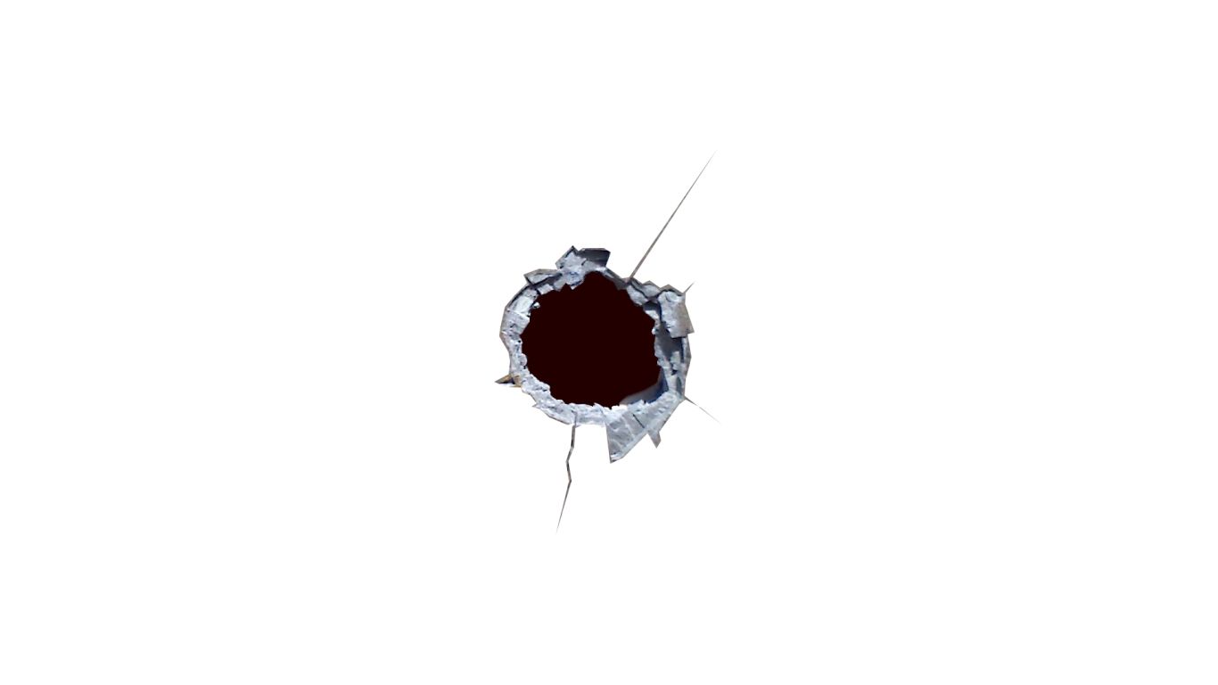 bullet shot hole PNG image    图片编号:6047
