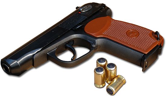 Makarov russian handgun PNG image    图片编号:1362