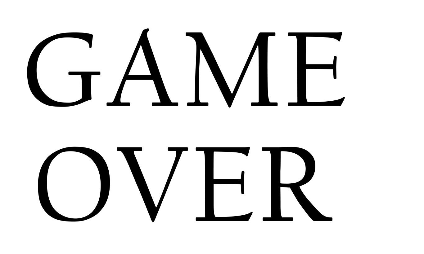 Game over PNG    图片编号:83323