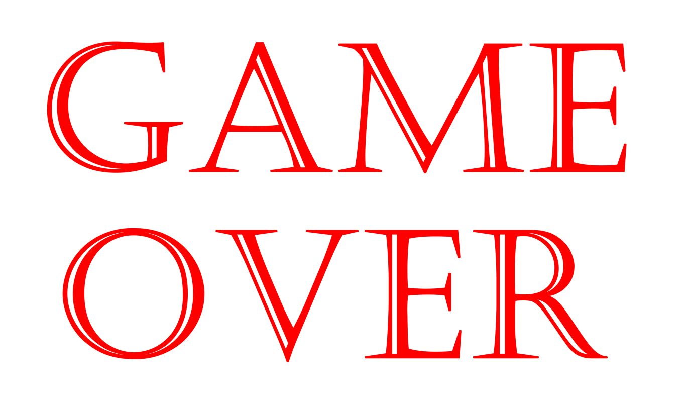 Game over PNG    图片编号:83327