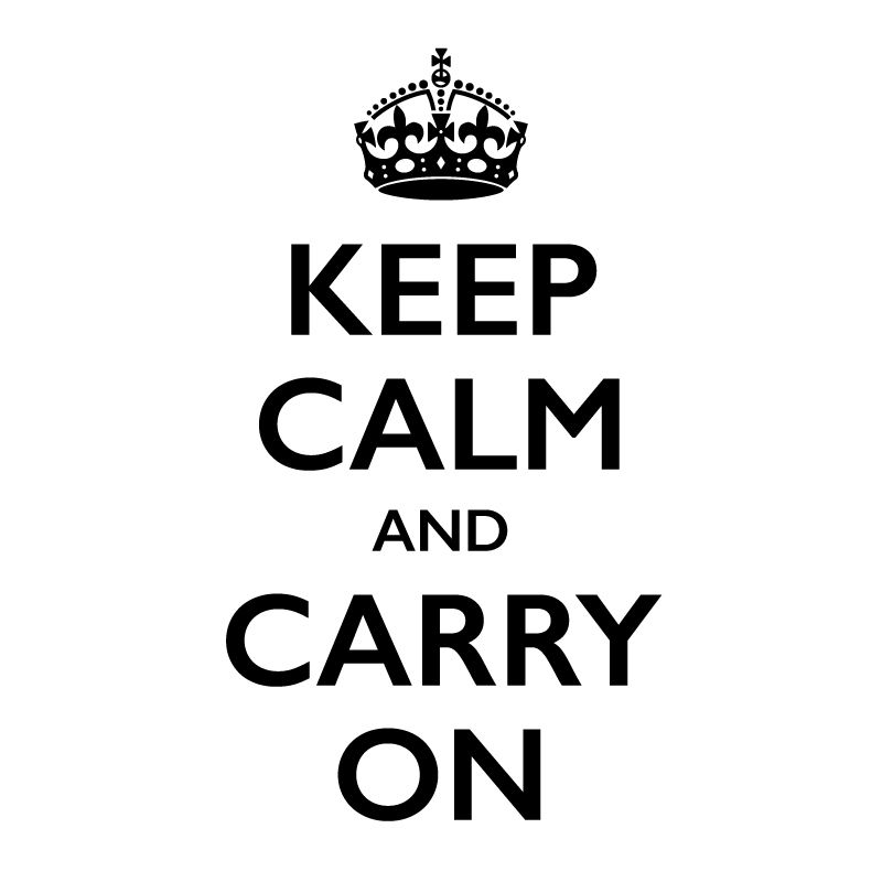 Keep Calm and carry on PNG    图片编号:83188