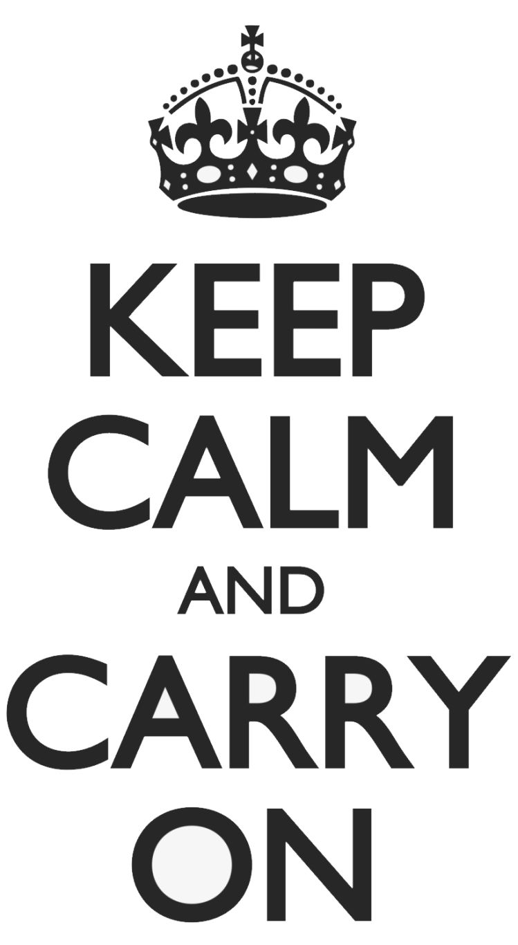 Keep Calm and carry on PNG    图片编号:83182