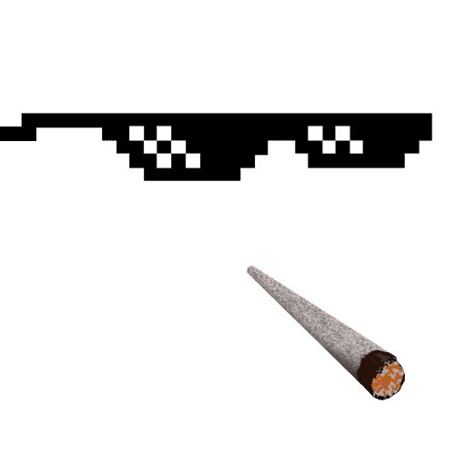 Thug life glasses PNG    图片编号:58239