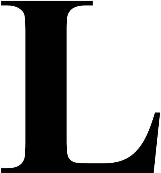 字母 L PNG免抠图透明素材 16设计网编号:75284