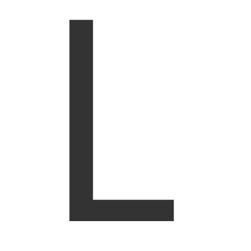 字母 L PNG透明背景免抠图元素 16图库网编号:75396
