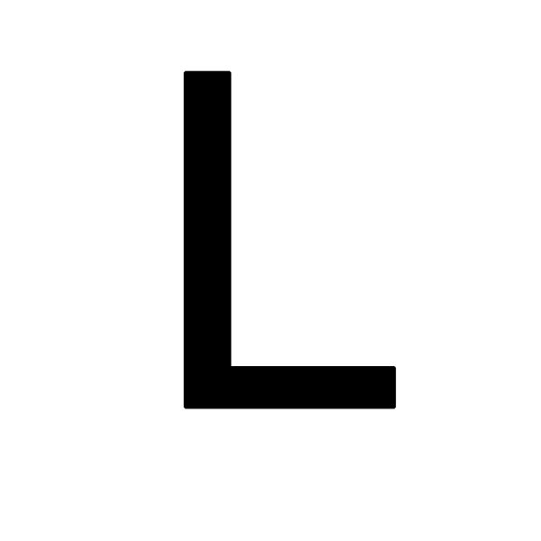 字母 L PNG免抠图透明素材 16设计网编号:75300