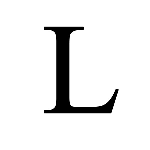 字母 L PNG免抠图透明素材 16设计网编号:75303