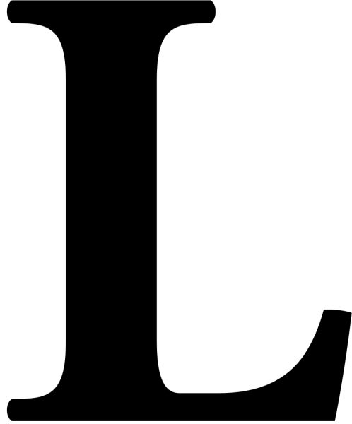字母 L PNG免抠图透明素材 16设计网编号:75328
