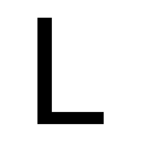 字母 L PNG免抠图透明素材 16设计网编号:75362