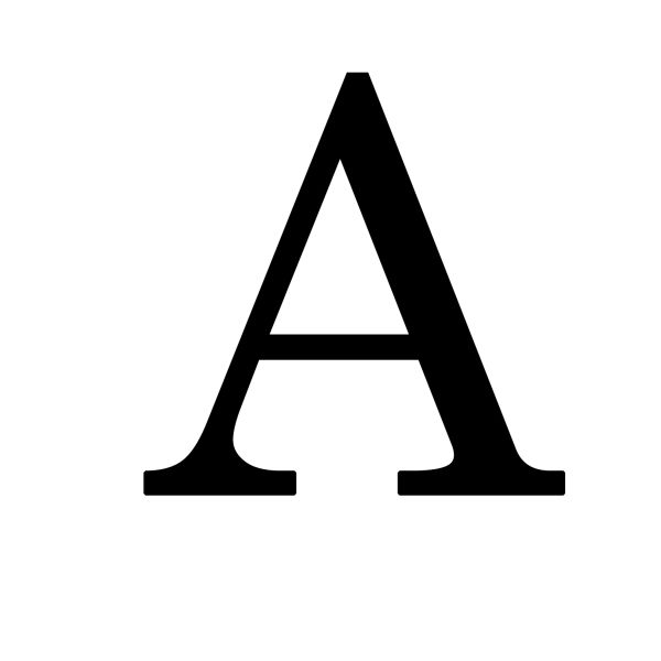 字母A PNG透明背景免抠图元素 16图库网编号:19869