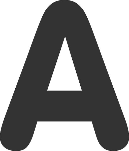 字母A PNG透明背景免抠图元素 16图库网编号:19882