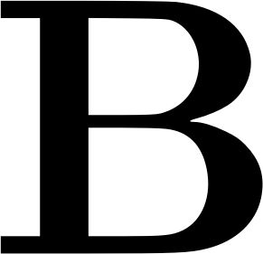 字母B PNG免抠图透明素材 16设计网编号:20406