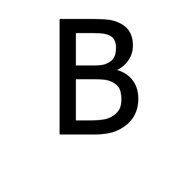 字母B PNG免抠图透明素材 16设计网编号:20430
