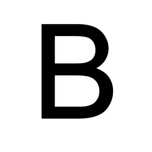 字母B PNG免抠图透明素材 16设计网编号:20433