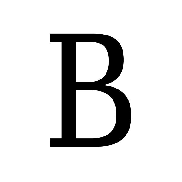 字母B PNG免抠图透明素材 16设计网编号:20436