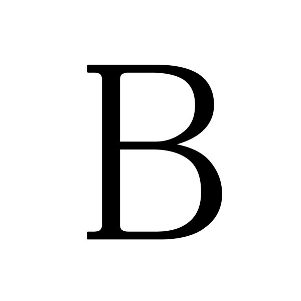 字母B PNG透明背景免抠图元素 16图库网编号:20437