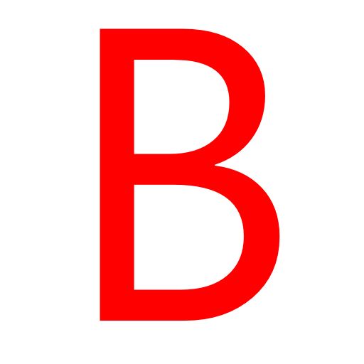 字母B PNG免抠图透明素材 素材天下编号:20457