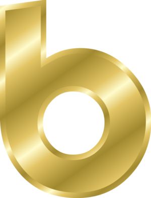 字母B PNG免抠图透明素材 16设计网编号:20395