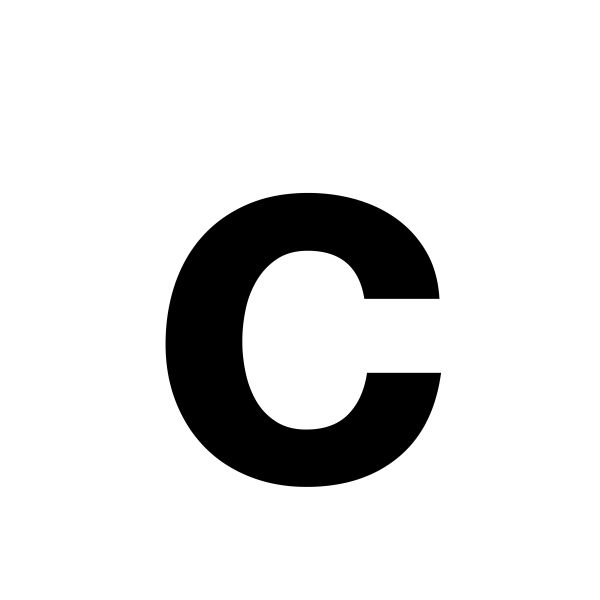 字母C PNG透明背景免抠图元素 16图库网编号:32930
