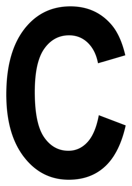 字母C PNG免抠图透明素材 16设计网编号:32898