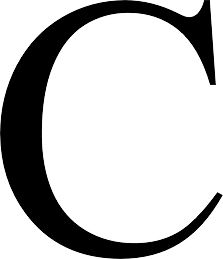 字母C PNG透明背景免抠图元素 16图库网编号:32902