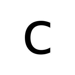 字母C PNG免抠图透明素材 16设计网编号:32989