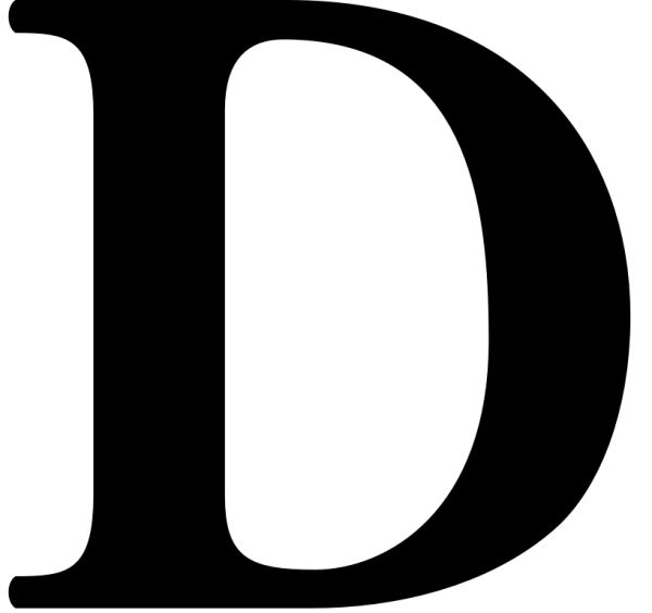 字母 D PNG免抠图透明素材 16设计网编号:34039