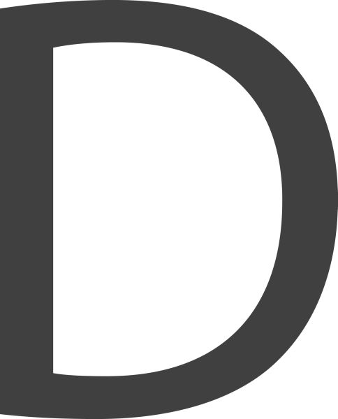 字母 D PNG免抠图透明素材 16设计网编号:34050