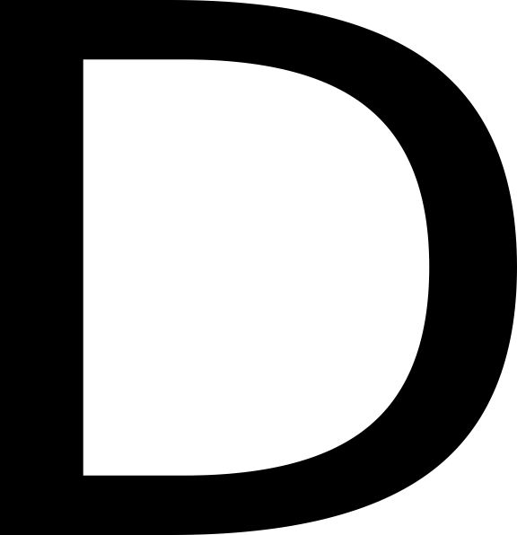 字母 D PNG免抠图透明素材 16设计网编号:34052