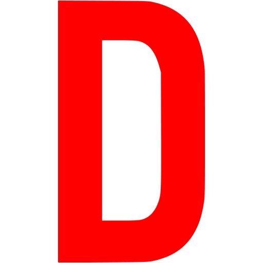 字母 D PNG透明背景免抠图元素 16图库网编号:34058