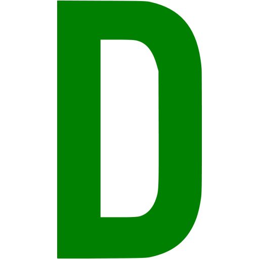 字母 D PNG透明背景免抠图元素 16图库网编号:34060