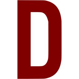 字母 D PNG免抠图透明素材 素材天下编号:34074