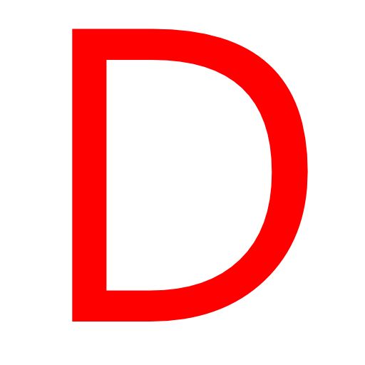 字母 D PNG免抠图透明素材 素材天下编号:34084