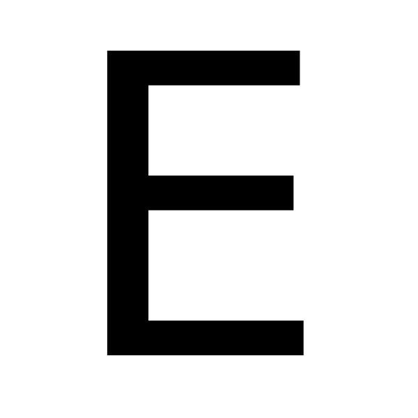 字母E PNG透明背景免抠图元素 16图库网编号:64355
