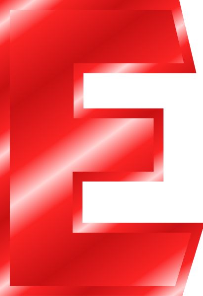 字母E PNG免抠图透明素材 素材中国编号:64356