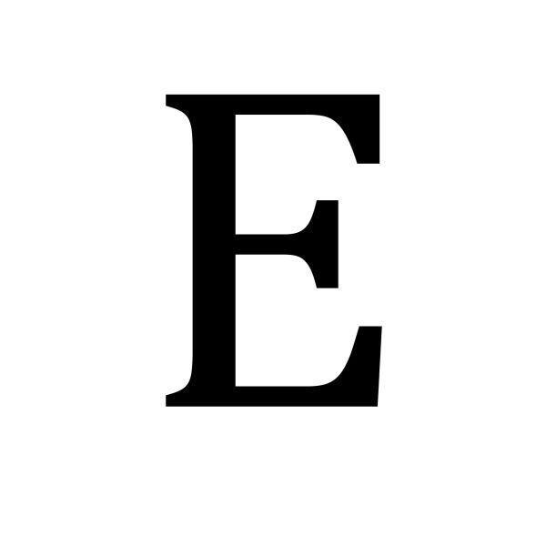 字母E PNG免抠图透明素材 素材中国编号:64360