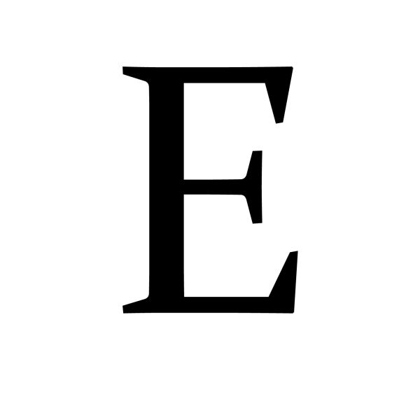 字母E PNG免抠图透明素材 16设计网编号:64361